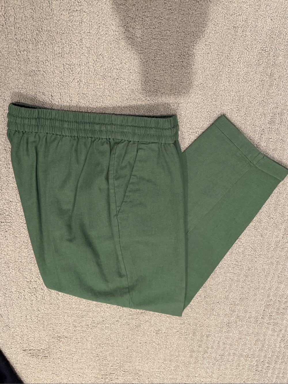 J. Crew Olive Green Capris with Elastic Waist